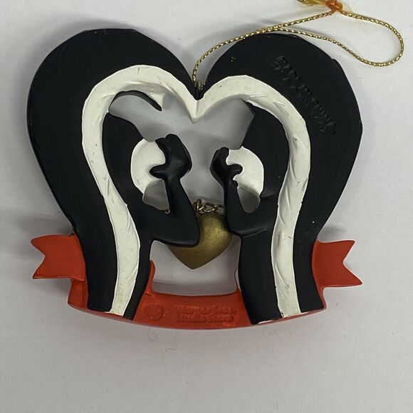 Warner Bros Studio Store Pepe Le Pew & Penelope Our First Christmas Ornament 97 - Picture 3 of 7